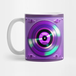 Holographic Purple DJ Turntable Mug